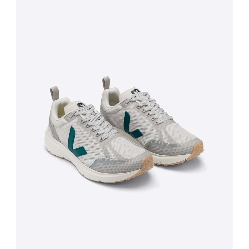 Veja CONDOR 2 ALVEOMESH Women's Shoes Grey/Green | NZ 494DFM